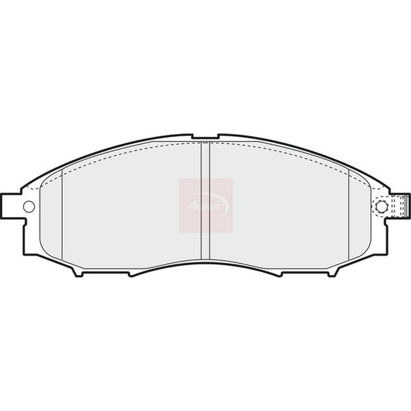 Apec Front Brake Pad Set fits Nissan Navara 2001 on 2.5