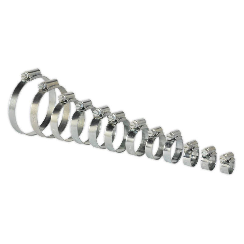 Sealey Hose Clip Assortment 85pc8-57mm Zinc Plated SHCS3 Sealey - Dynamic Drive