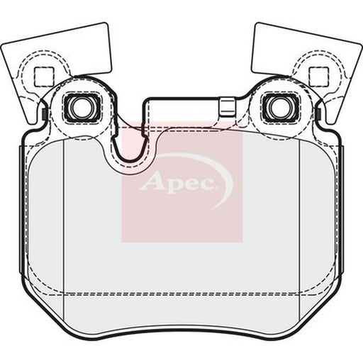Apec Front & Rear Pads fits BMW 1 2007-2013