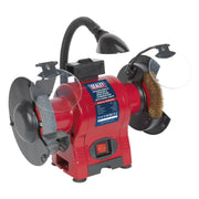 Sealey Bench Grinder150mm & Wire Wheel Combination with Worklight 250W/230V Sealey - Dynamic Drive