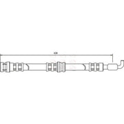 Apec Brake Hydraulic Hose Line Rear fits Mitsubishi Carisma 1995-2006