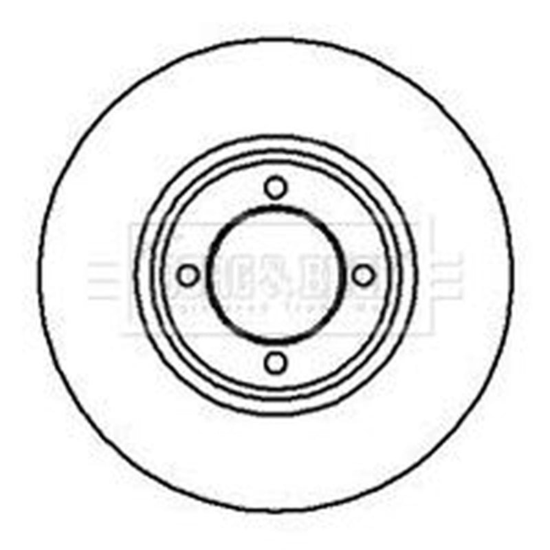 Borg & Beck Front Brake Discs & Pads fits Ford Taunus 20M II Turnier 1967-1974