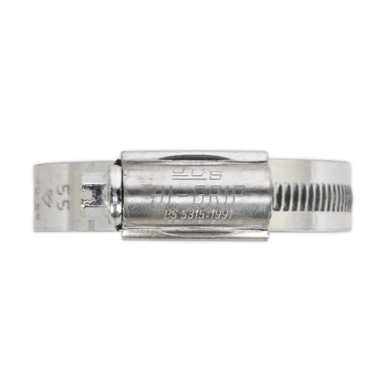 Sealey HI-GRIP Hose Clip Zinc Plated 17-25mm Pack of 20 HCJ0X Sealey  - Dynamic Drive