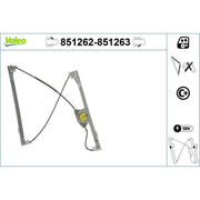 Valeo Electric Window Regulator Lifter Right Front 851263