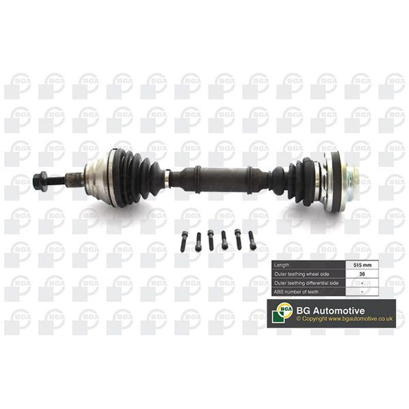 BGA CV Drive Shaft Driveshaft Front Left fits Audi A3 2006-2013 1.6 1.8