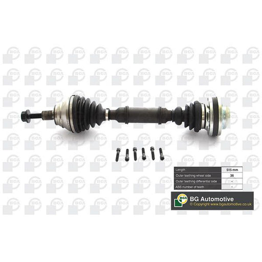 BGA CV Drive Shaft Driveshaft Front Left fits Audi A3 2006-2013 1.6 1.8