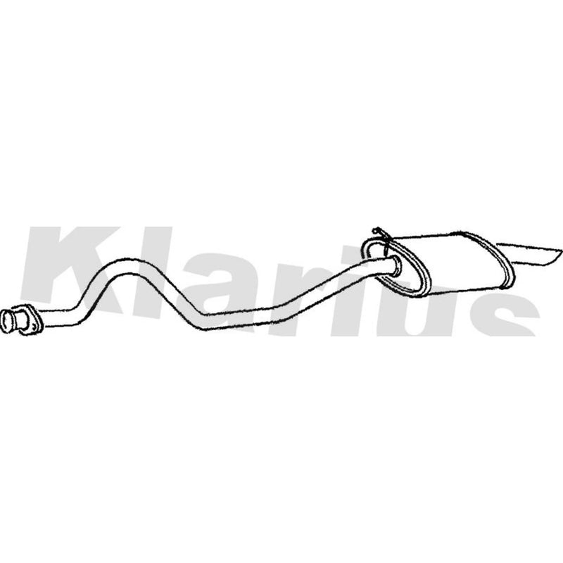 Klarius Box With Tail Pipe Rear fits Land Rover Discovery I 1989-1998 2.5