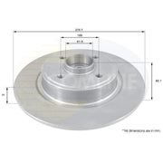Comline Front & Rear Brake Discs & Pads fits Renault Megane I Grandtour