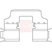 Apec Brake Pad Accessory Fitting Kit Rear KIT1132