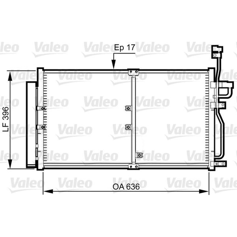 Valeo Air Conditioning Condenser 814359