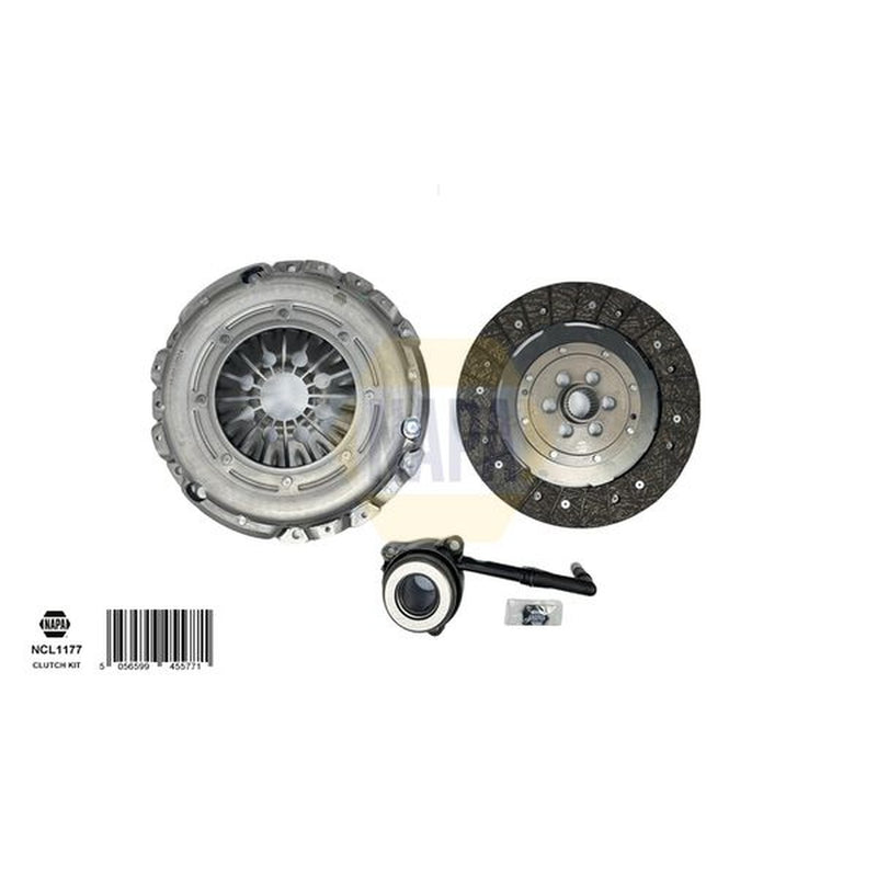 NAPA Clutch Kit Set 3pc fits Seat Alhambra 2010-2015 2.0