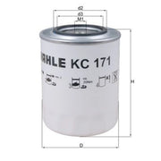 Mahle Fuel Filter Element KC 171