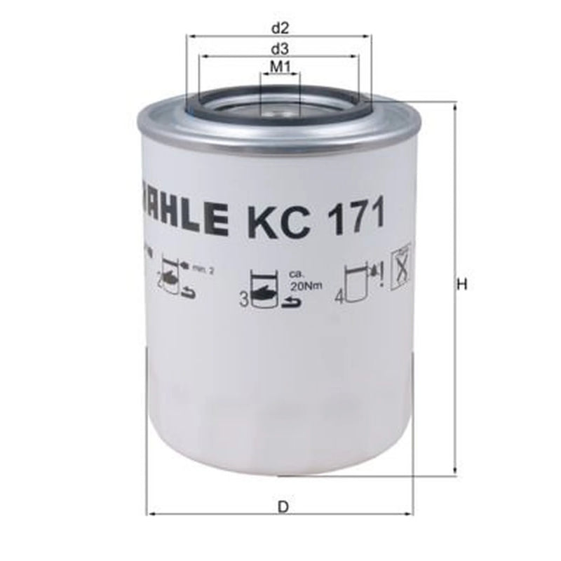 Mahle Fuel Filter Element KC 171