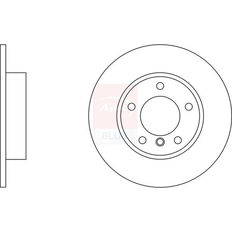 Apec Front Brake Solid Discs & Pads fits BMW 3 Compact 1996-2000