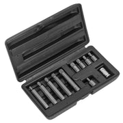 Seigen by Sealey Spline Bit & Holder Set 11pc - 3/8"Sq Drive S0534 Seigen by Sealey  - Dynamic Drive