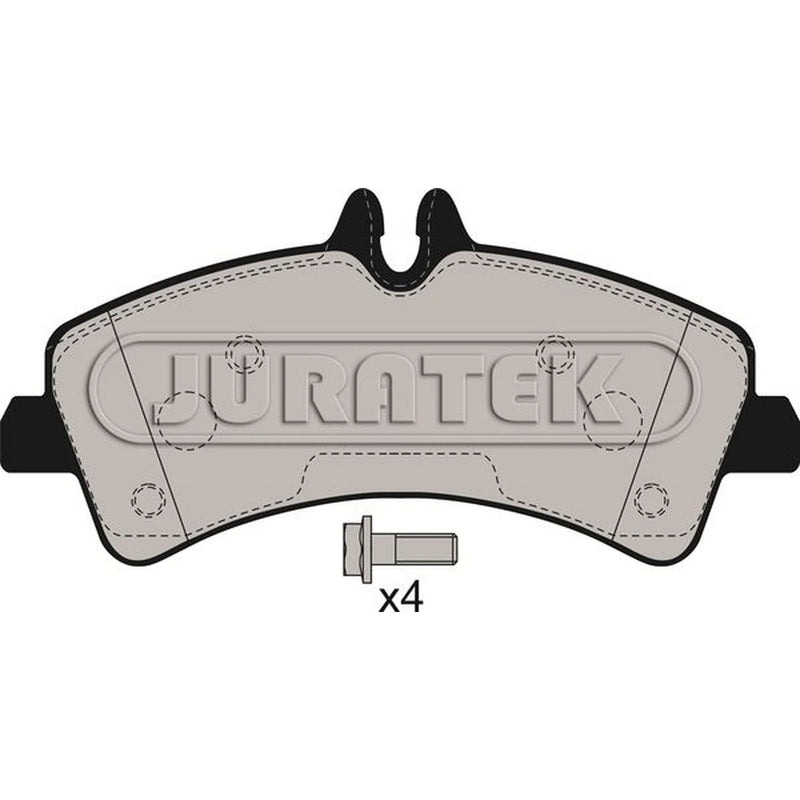 Juratek Rear Brake Pad Set fits Mercedes-Benz Sprinter 4,6-T 2006-2018