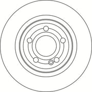 Abtex 2 x Solid Rear Brake Discs BD2253S-x2