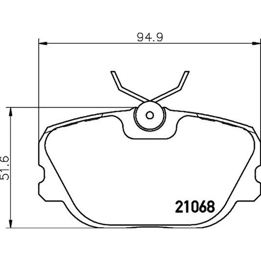 DON Front Brake Pad Set fits Saab 900 1980-1994 2.0 2.1