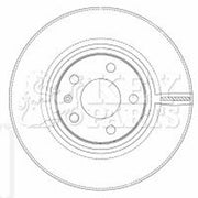 Key Parts Front Brake Vented Discs & Pads fits Audi A6 C6 2004-2011 2.0 2.4 2.8