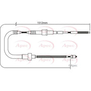 Apec Handbrake Cable Right Rear CAB1399
