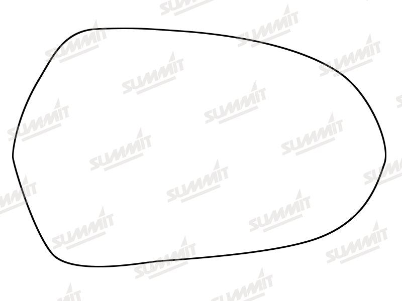 Summit Stick-On Standard Mirror Glass fits Audi A6 12 on RHS Summit - Bars 4 Cars