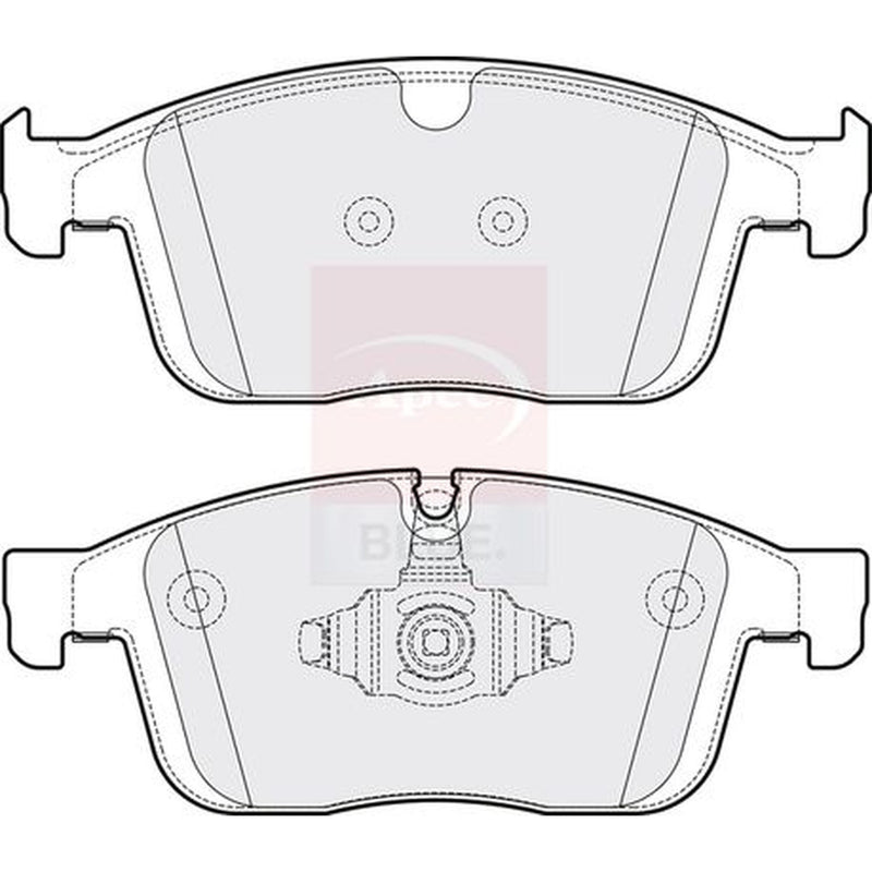 Apec Front Brake Pad Set fits Volvo XC60 I 2013-2017