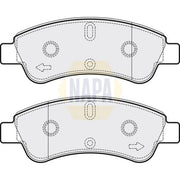 NAPA Front Brake Pad Set fits Citroën Berlingo First 1996-2011 1.4 1.9 2.0