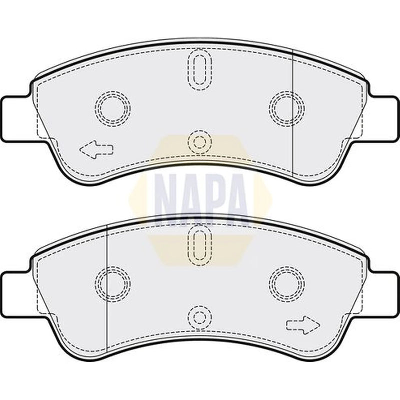 NAPA Front Brake Pad Set fits Citroën Berlingo First 1996-2011 1.4 1.9 2.0
