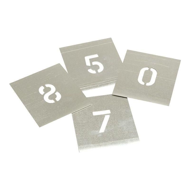 Stencils Set of Zinc Stencils - Figures 2in Walleted Stencils - NN4 Online