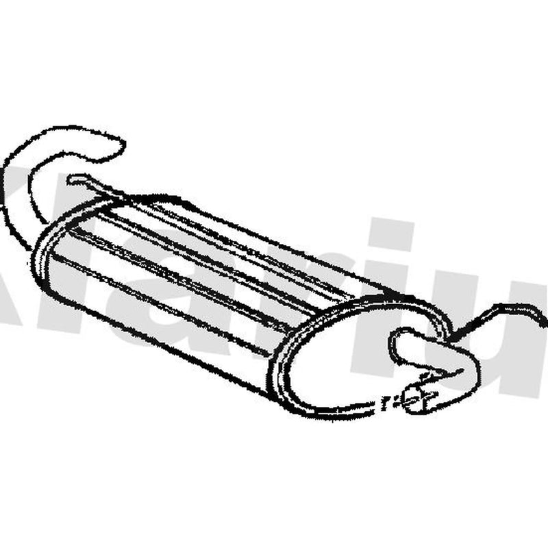 Klarius Box With Tail Pipe Rear fits Land Rover Freelander I 1998-2006 1.8