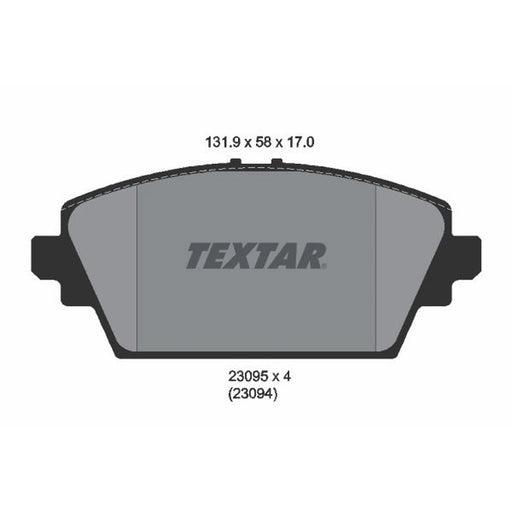 Textar Front Brake Pad Set 2309501