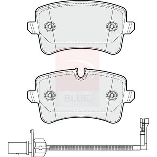 Apec Rear Brake Pad Set fits Audi A4 B8 2012-2015