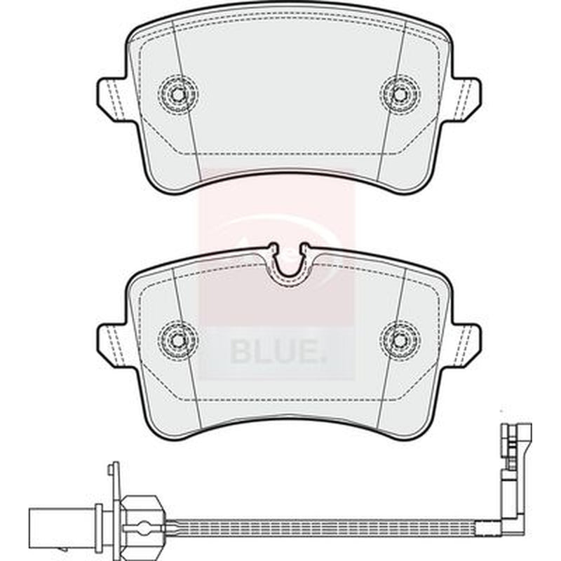 Apec Rear Brake Pad Set fits Audi A4 B8 2012-2015