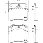 Mintex Front Brake Pad Set fits VW California T4 Camper 1994-2002 1.9 2.4 2.5