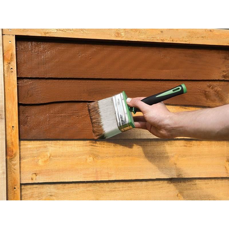 Ronseal Soft Grip Fence Life Brush 100 x 40mm Ronseal - Dynamic Drive