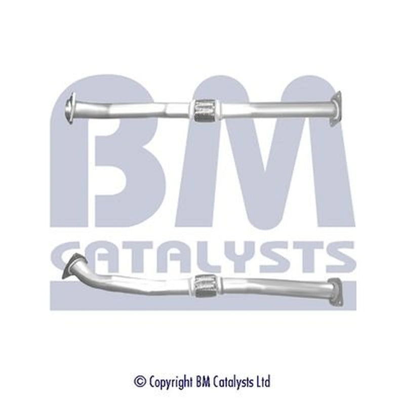 BM Catalysts Exhaust Pipe OD fits Nissan Navara 2001 on 2.5