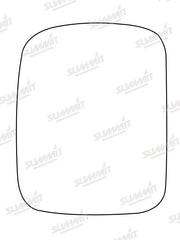 Summit Stick-On Standard Mirror Glass fits Nissan Terrano Ford Maverick RHS Summit - Bars 4 Cars