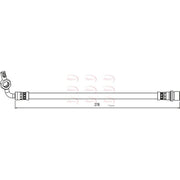 Apec Brake Hydraulic Hose Line outer HOS4125