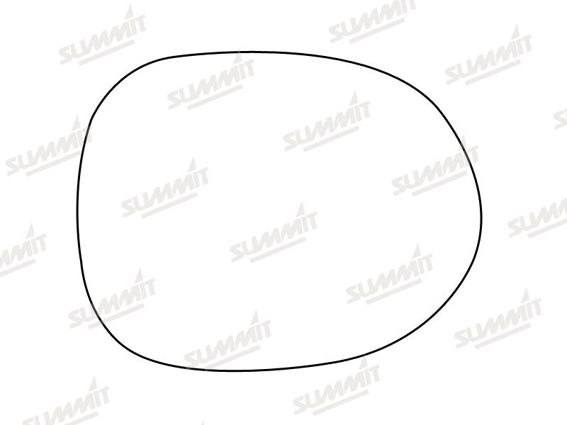 Summit Heated Base Plate With Standard Mirror Glass fits Honda Civic RHS Summit - Bars 4 Cars