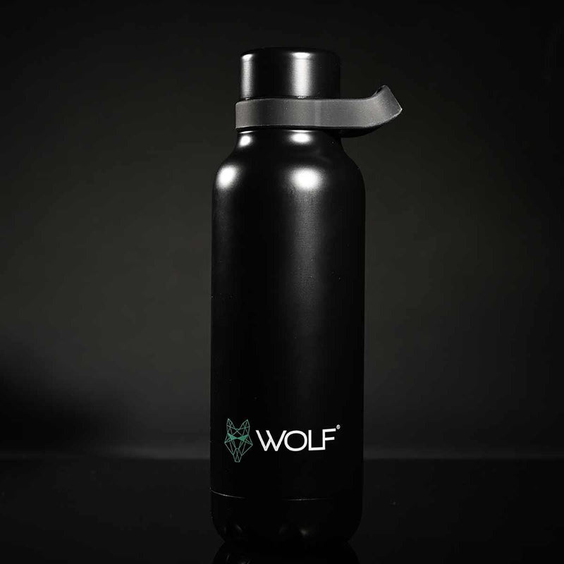 Wolf Outdoors Vacuum Hot & Cold Flask Black 700ml Wolf Outdoors - Dynamic Drive