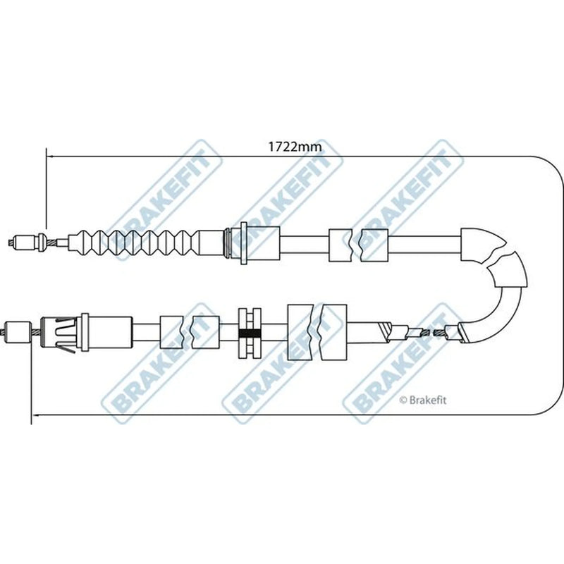 Apec Handbrake Cable Right Rear BBC3163