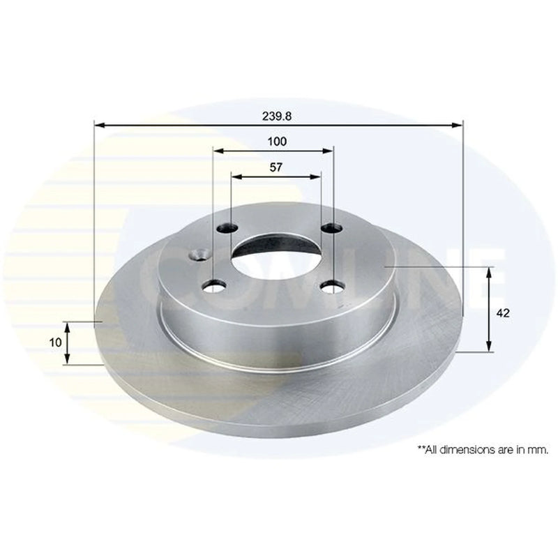 Comline Front & Rear Brake Discs & Pads fits Vauxhall Astra 1998-2005 1.6
