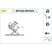 Valeo Electric Window Regulator Lifter Left Front 851032