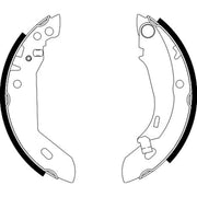 Mintex 4 x Brake Shoe Set Axle Kit fits Peugeot 205 1983-1998 1.3 1.6 1.7 1.9