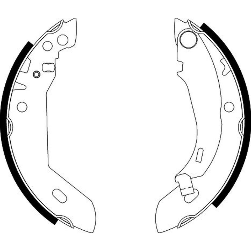 Mintex 4 x Brake Shoe Set Axle Kit fits Peugeot 205 1983-1998 1.3 1.6 1.7 1.9
