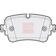 Apec Rear Brake Pad Set PAD2094
