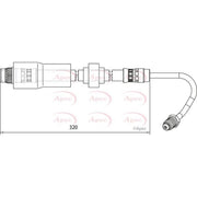 Apec Brake Hydraulic Hose Line Rear Left fits Renault Kangoo 2001 on 1.6 1.9