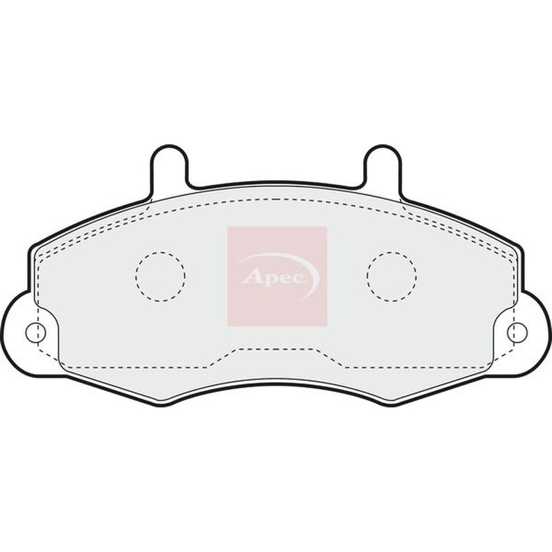 Apec Front Brake Pad Set fits Ford Transit 1991-2000 2.0 2.5