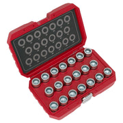 Sealey Locking Wheel Nut Key Set 20pc Porsche SX221 Sealey - Dynamic Drive