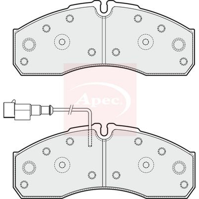 Apec Front Brake Pad Set fits Nissan Cabstar 2006-2013